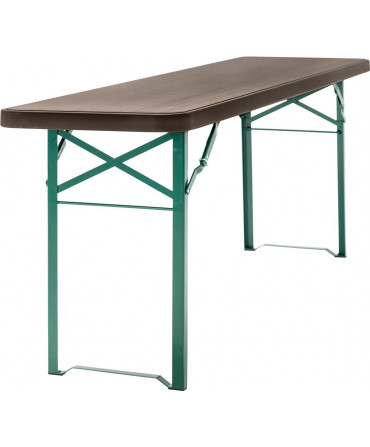 Table pliable résine bois -...