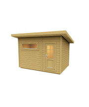 Sauna cube avec vestiaire - 2,3 m x 3,4 m