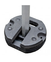 Lot de 2 poids de fonte - 24 kg