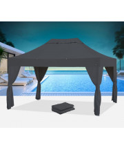 Tente pliante Bungalow® 3 x 4.5 avec 6 rideaux